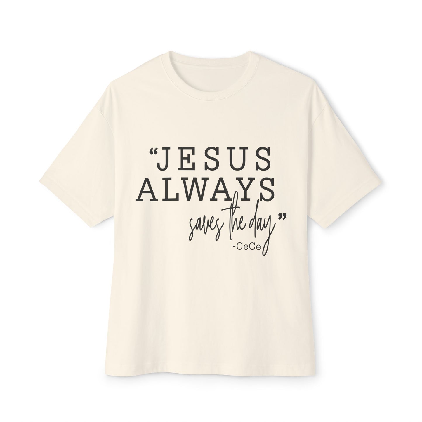 Jesus Saves Unisex Oversized Boxy Tee