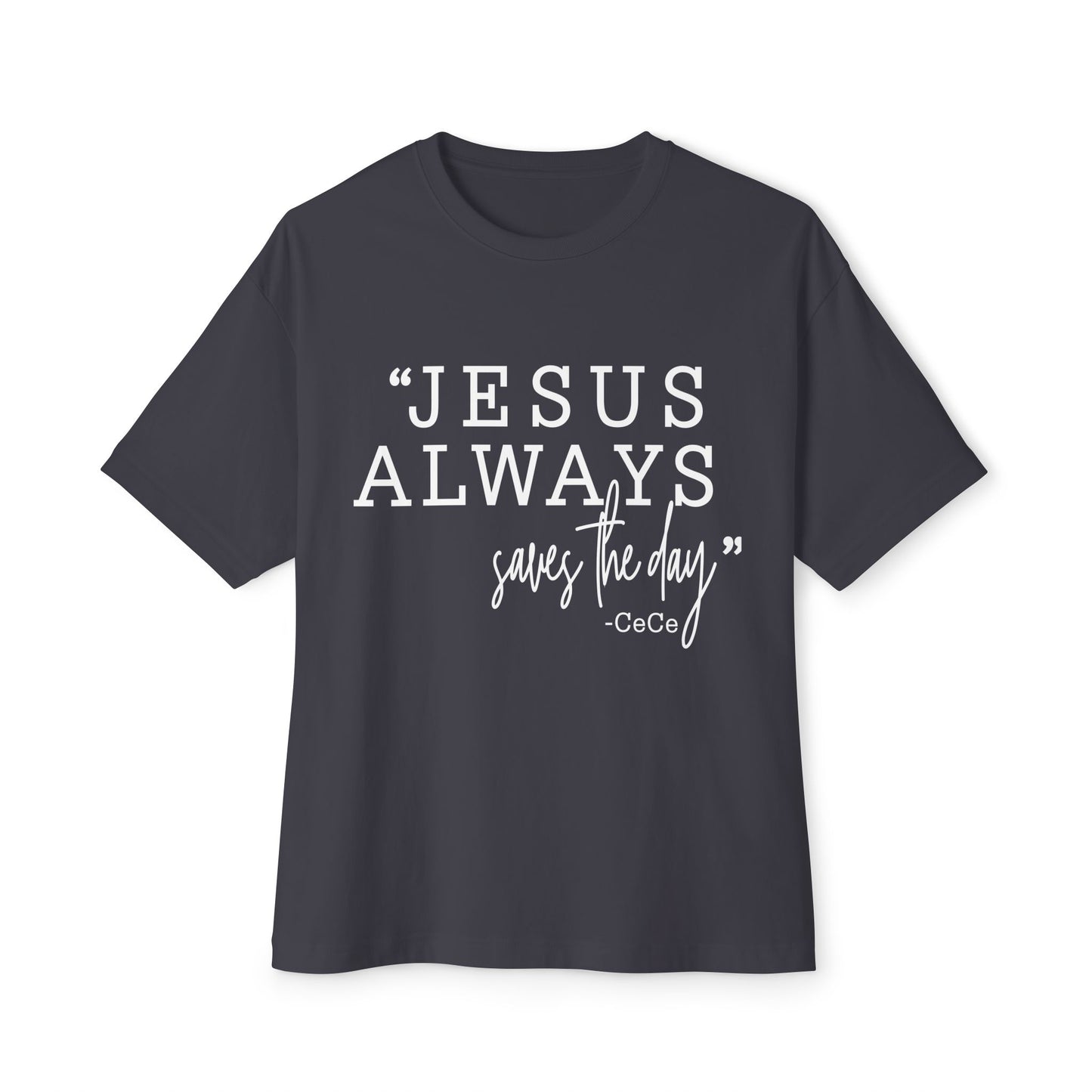 Jesus Saves Unisex Oversized Boxy Tee