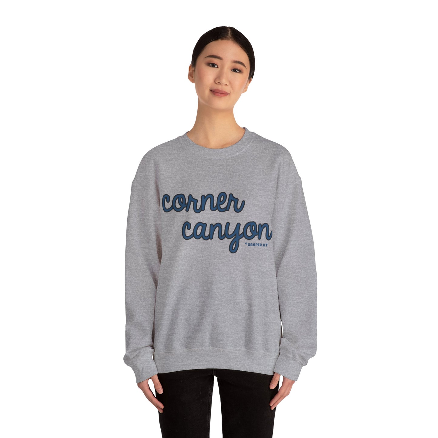 Corner Canyon Cursive Crewneck