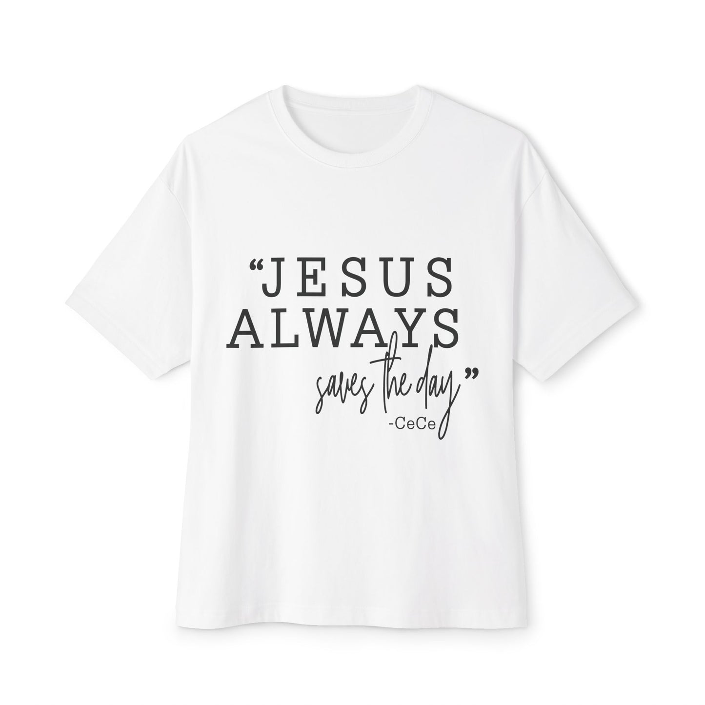 Jesus Saves Unisex Oversized Boxy Tee