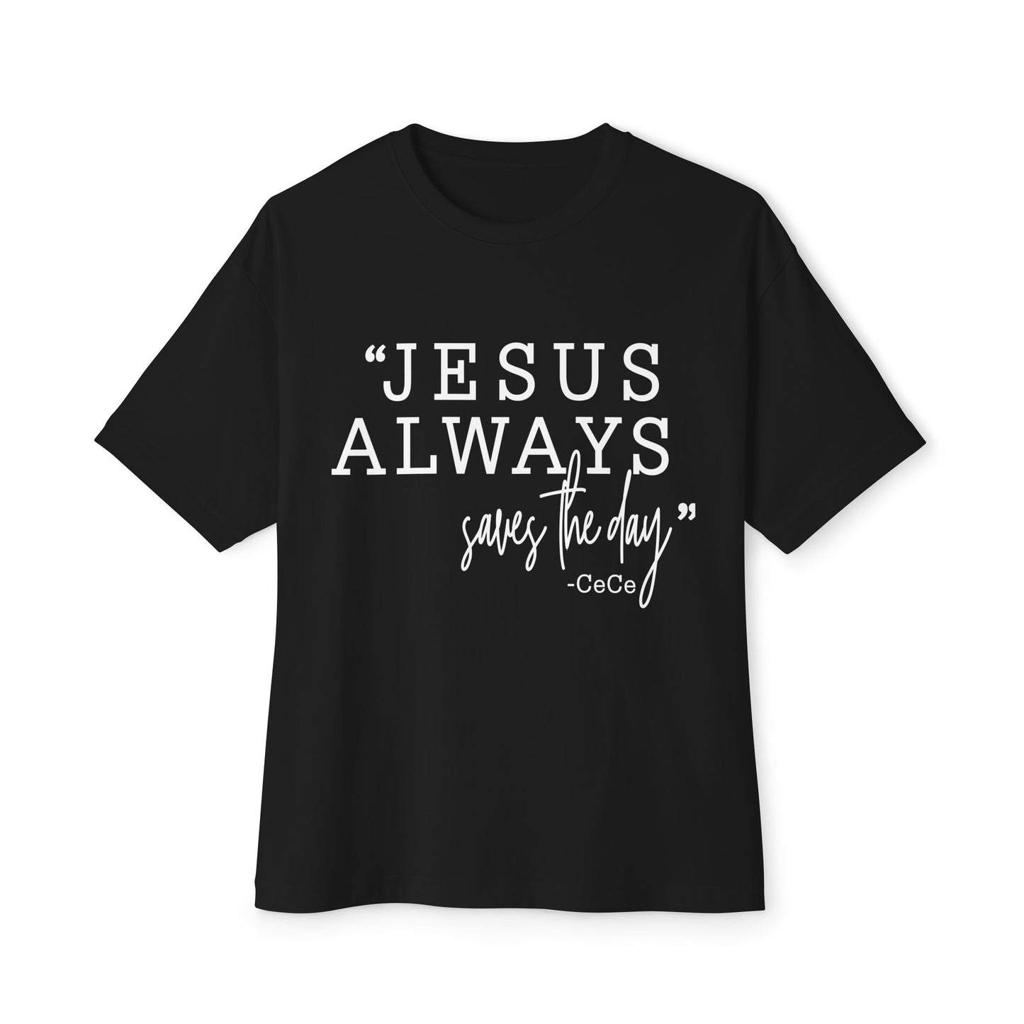 Jesus Saves Unisex Oversized Boxy Tee
