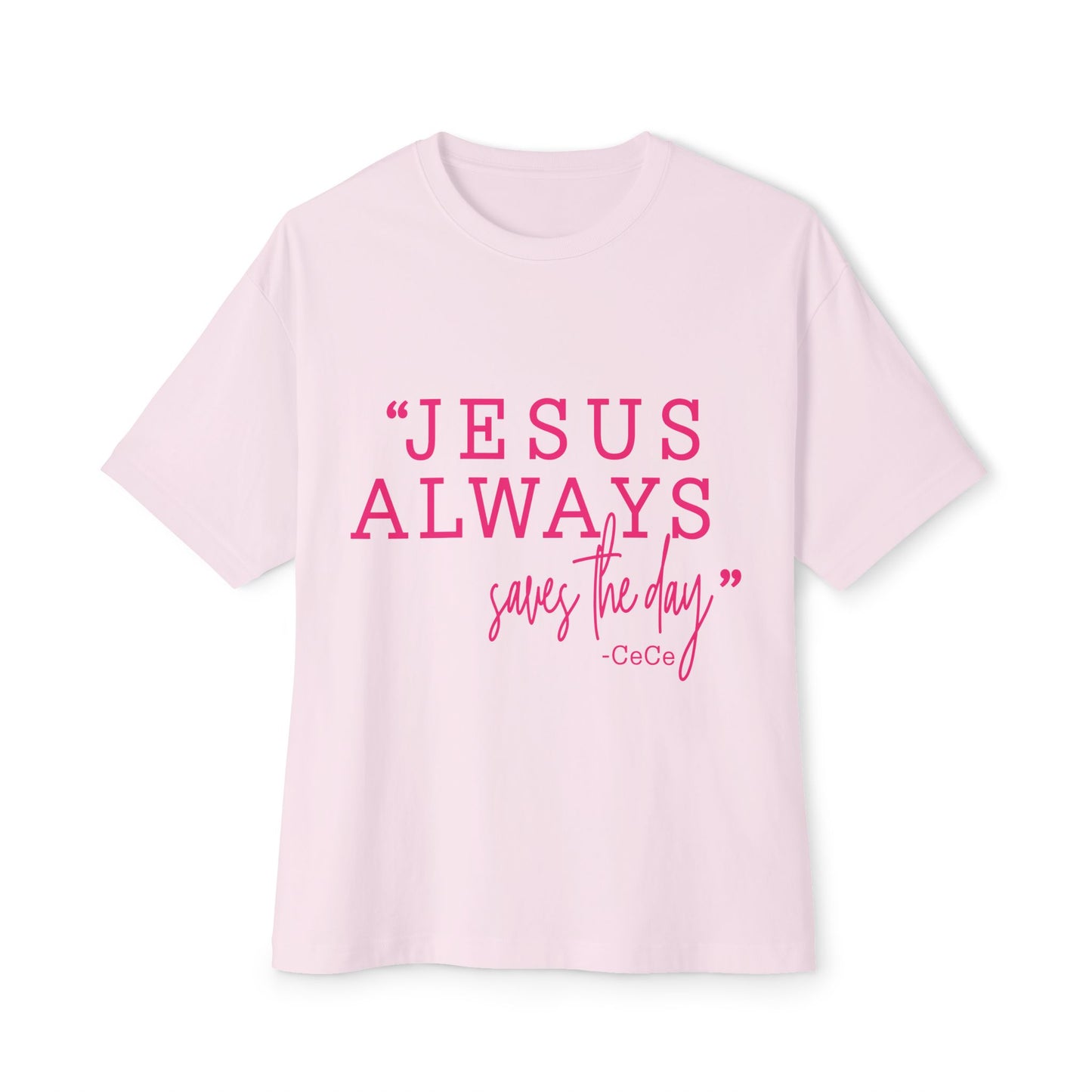 Jesus Saves Unisex Oversized Boxy Tee