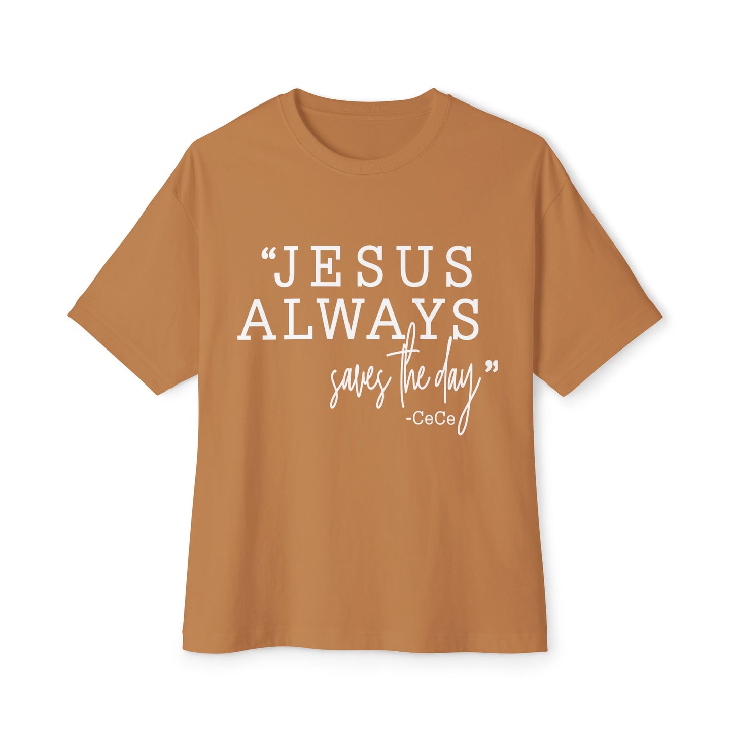 Jesus Saves Unisex Oversized Boxy Tee