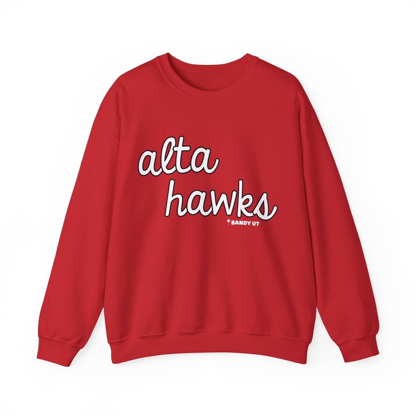 Alta Hawks Cursive Crewneck