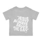 Infant Jesus Saves Tee Printed on Back