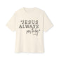 Jesus Saves Unisex Oversized Boxy Tee