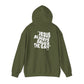 Jesus Always Save the Day-Hoodie printed on back