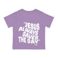 Infant Jesus Saves Tee Printed on Back