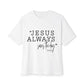 Jesus Saves Unisex Oversized Boxy Tee