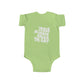 Infant Fine Jersey Bodysuit Jesus Saves Printed on Back