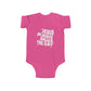 Infant Fine Jersey Bodysuit Jesus Saves Printed on Back