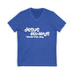 Jesus Jersey Short Sleeve V-Neck Tee