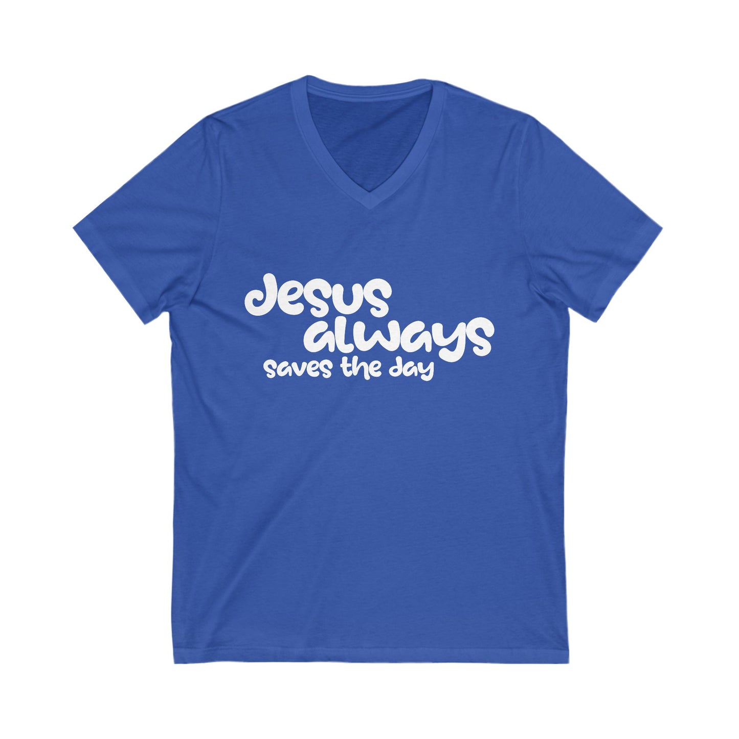 Jesus Jersey Short Sleeve V-Neck Tee