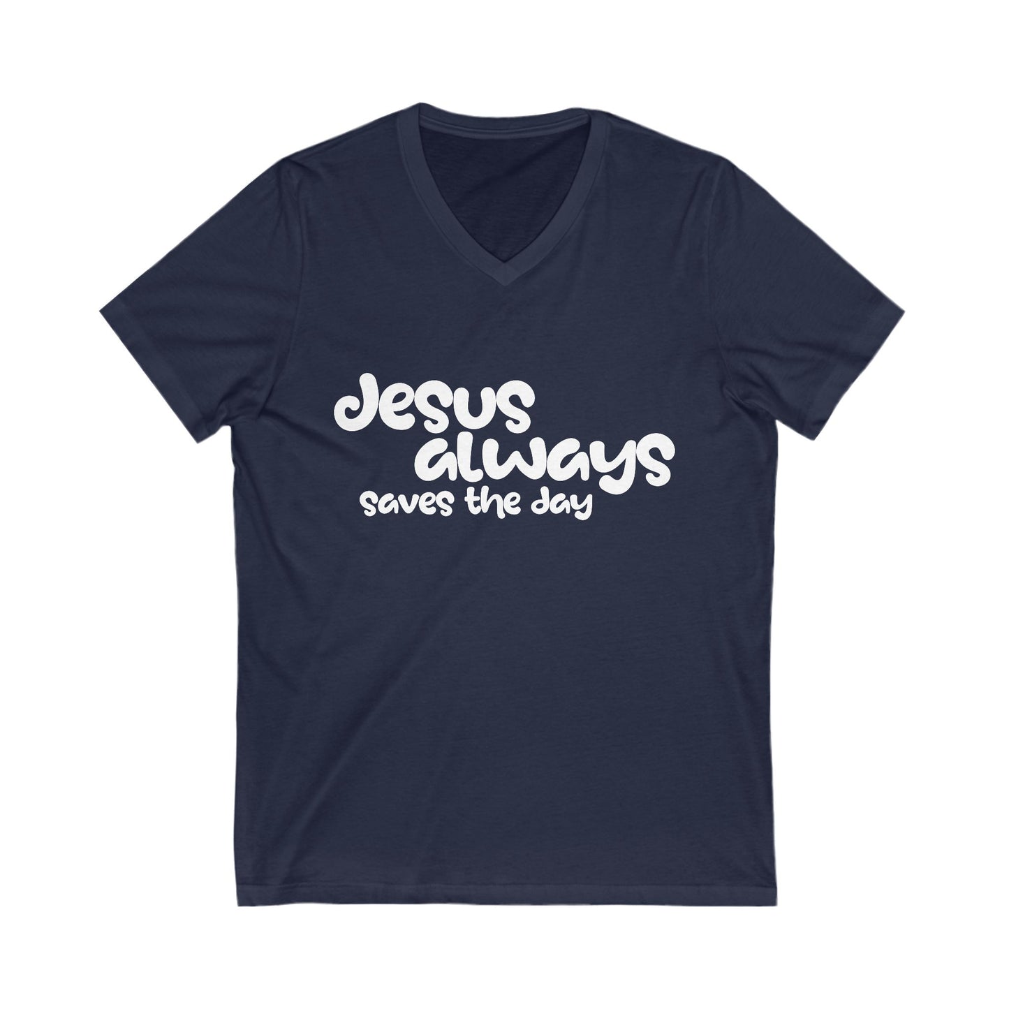 Jesus Jersey Short Sleeve V-Neck Tee