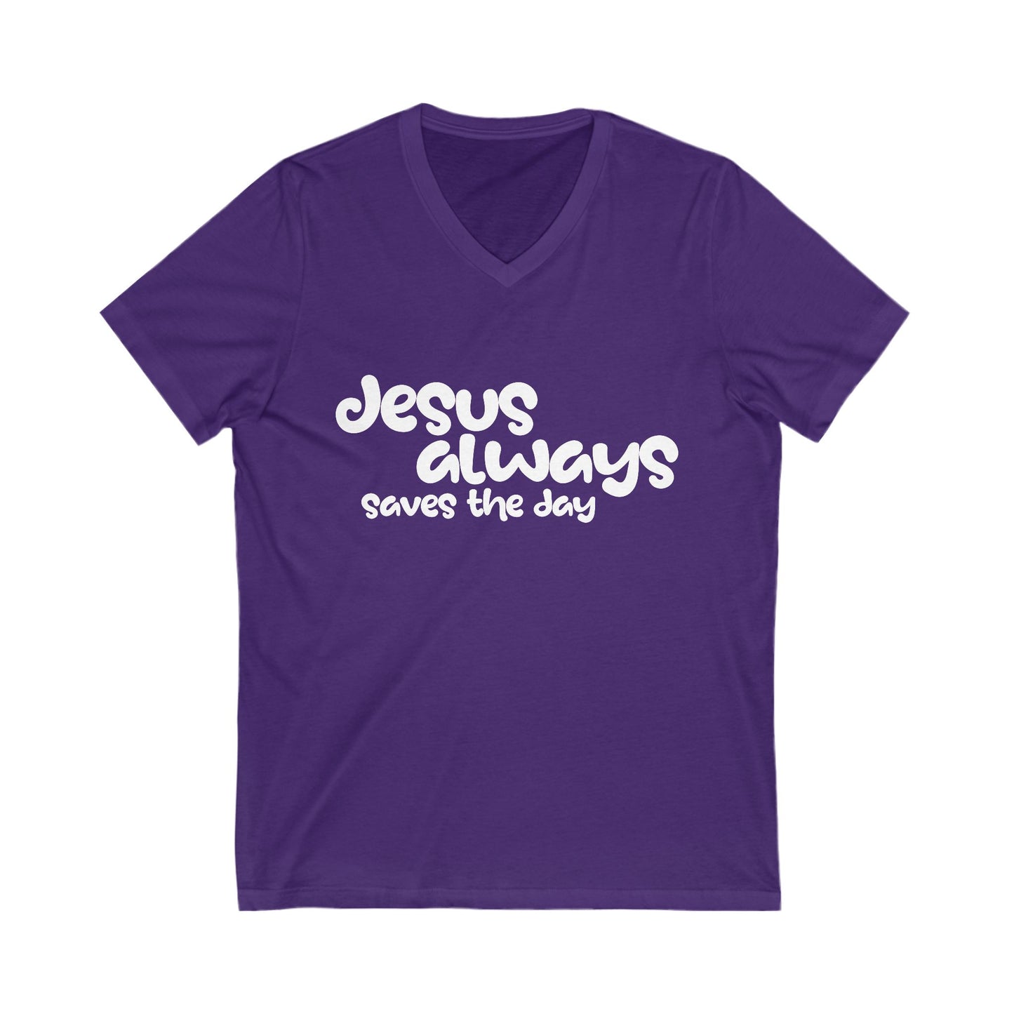 Jesus Jersey Short Sleeve V-Neck Tee