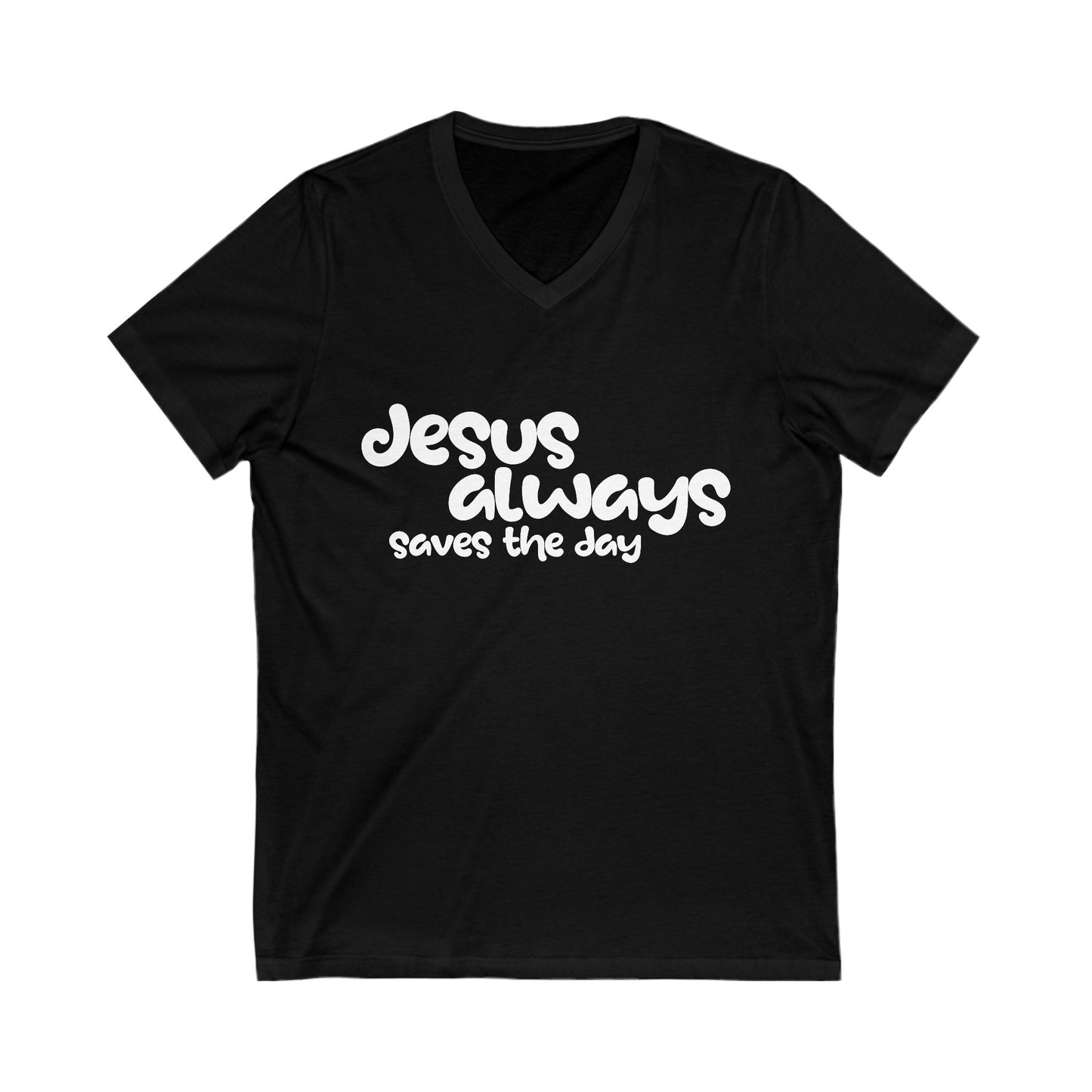 Jesus Jersey Short Sleeve V-Neck Tee