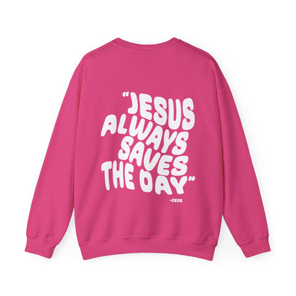 Jesus Saves the Day-Pink