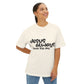 Jesus saves Unisex Oversized Boxy Tee