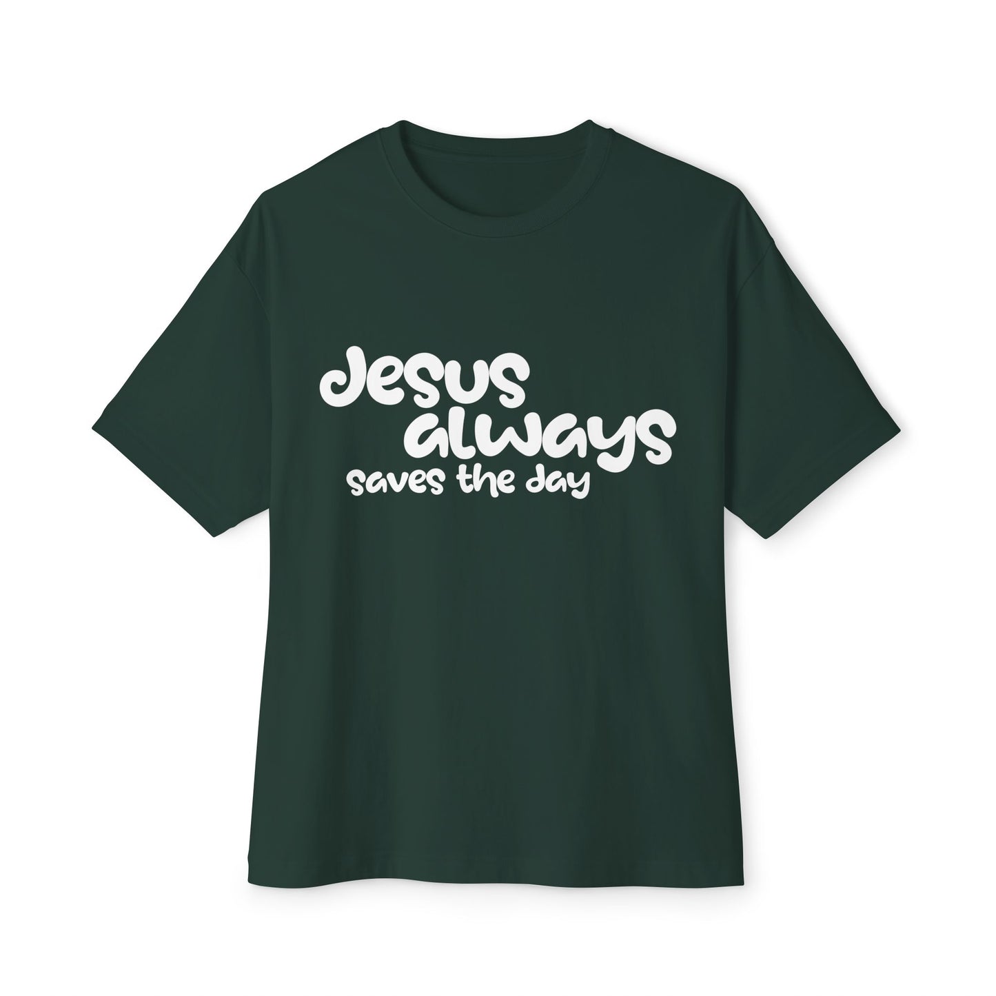 Jesus saves Unisex Oversized Boxy Tee