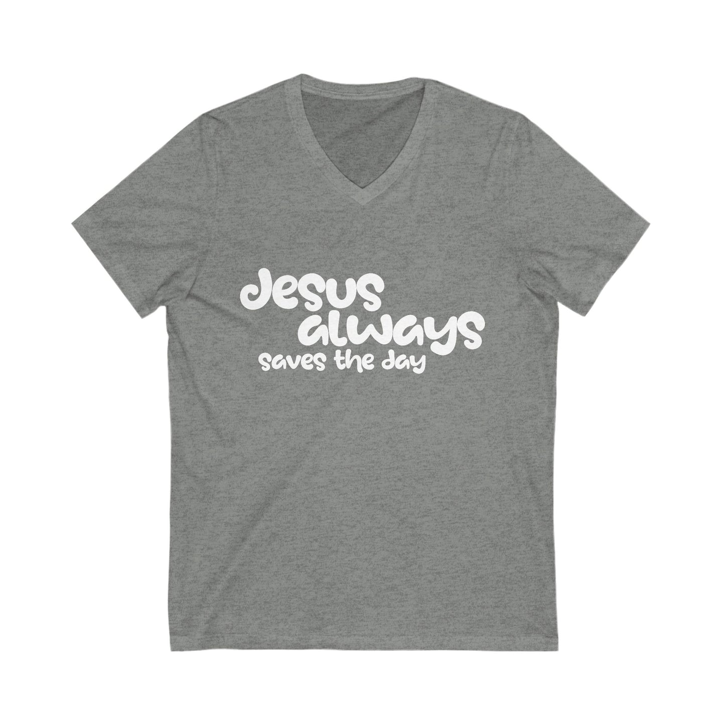 Jesus Jersey Short Sleeve V-Neck Tee